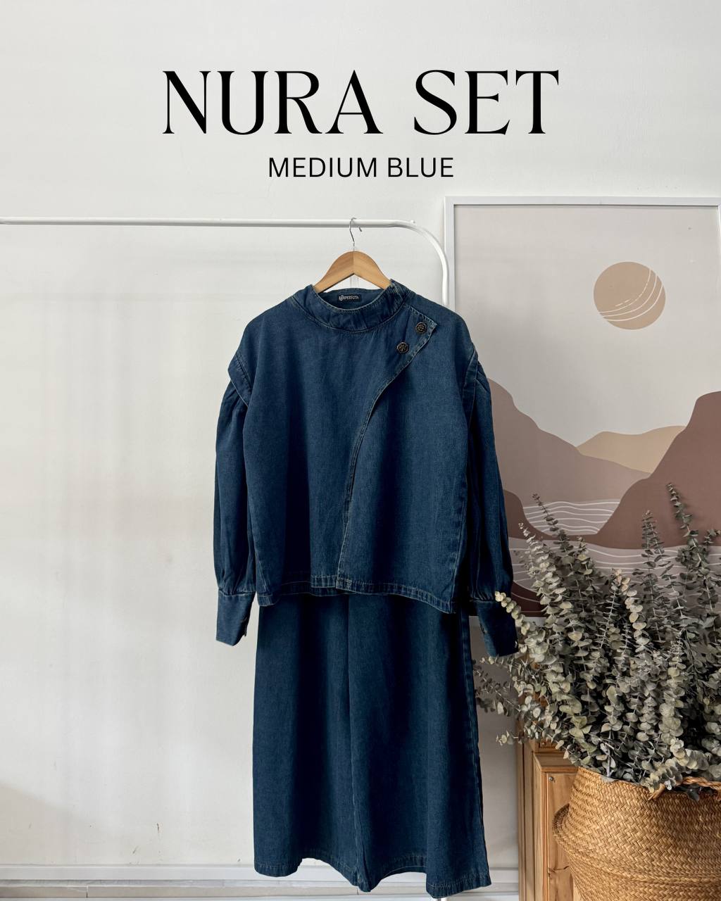 NURA SET PETIKITA KASUAL-MEDIUM BLUE