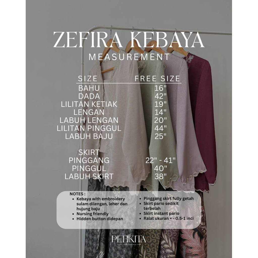 ZEFIRA KEBAYA PETIKITA RAYA 2026
