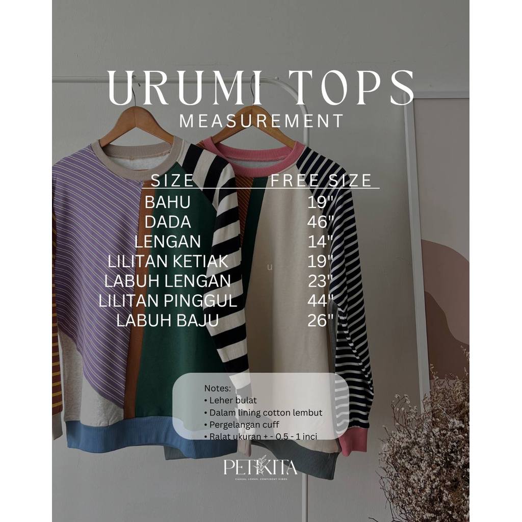 URUMI TOPS PETIKITA KASUAL