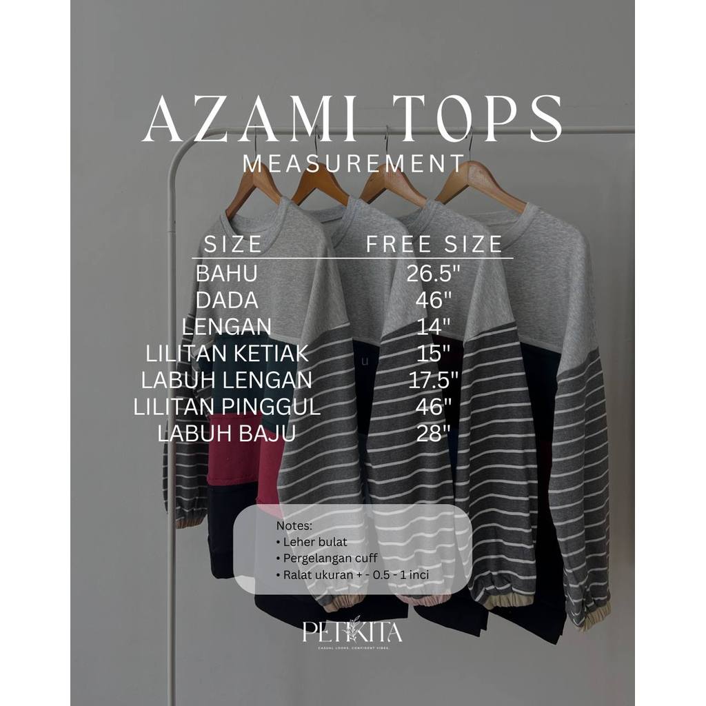 AZAMI TOPS PETIKITA CASUAL