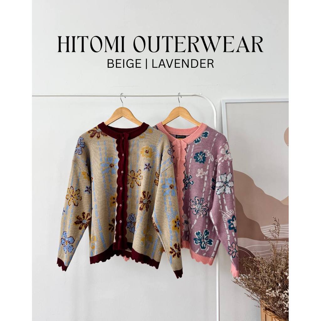 HITOMI KARDIGAN PETIKITA KASUAL