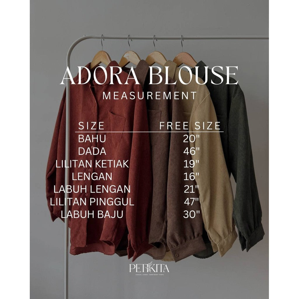 ADORA BLAUS PETIKITA KASUAL