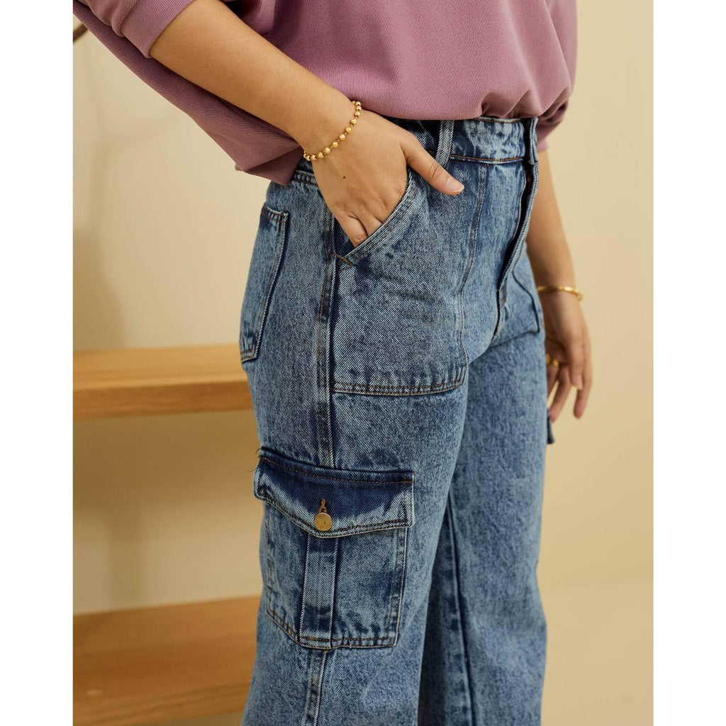 FRESIA CARGO JEANS BY PETIKITA