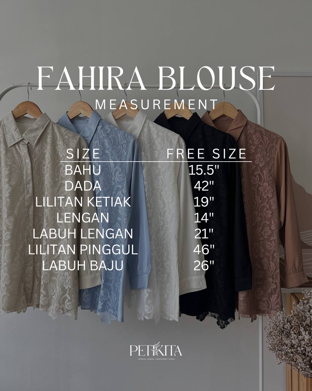 FAHIRA BLOUSE BY PETIKITA CASUAL
