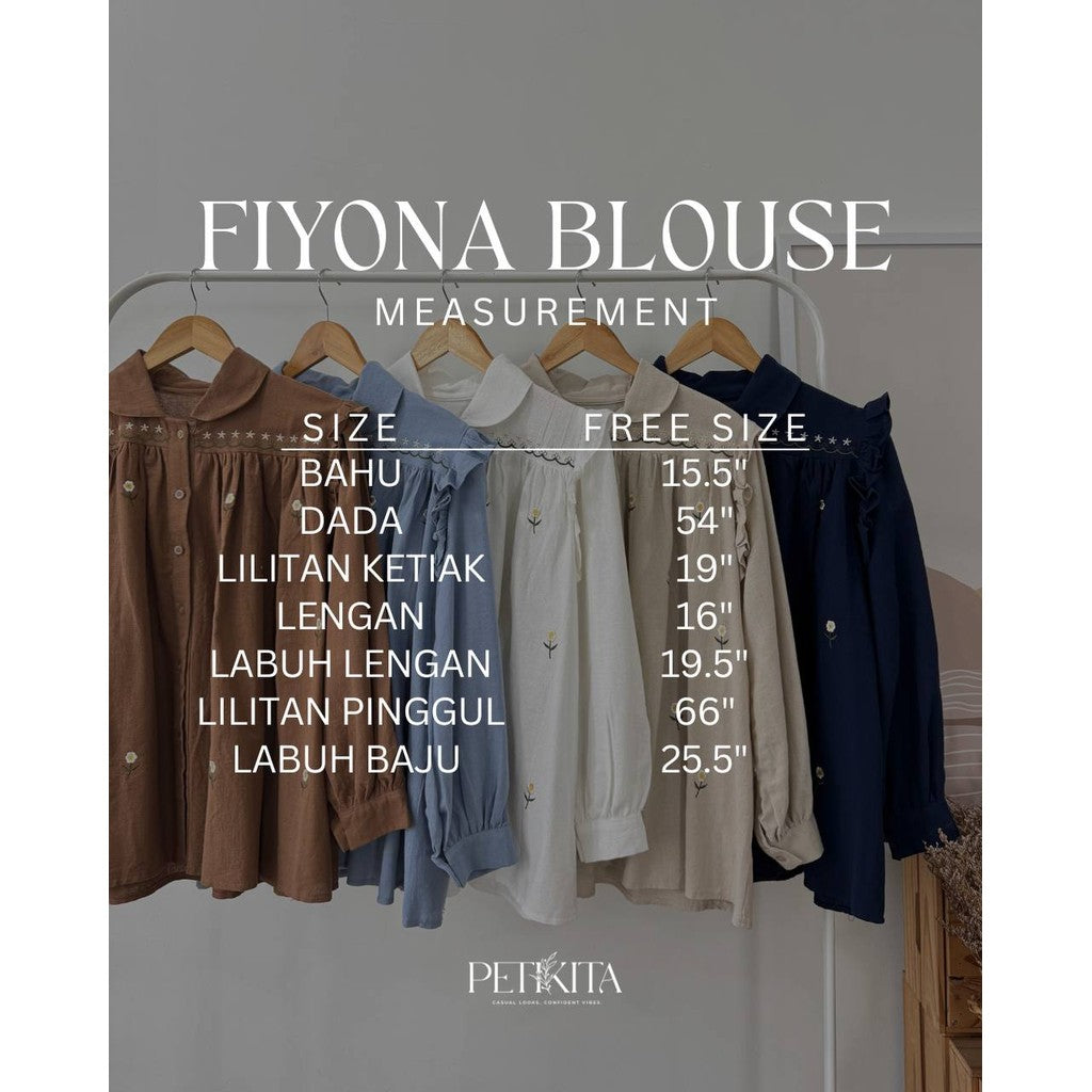 FIYONA BLAUS PETIKITA KASUAL