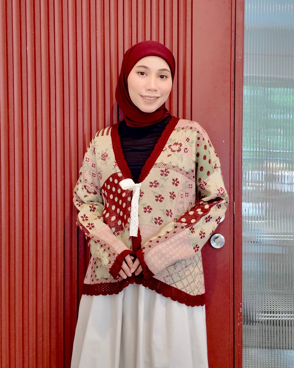 ICHIRO KARDIGAN PETIKITA KASUAL