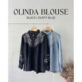 OLINDA BLAUS PETIKITA KASUAL
